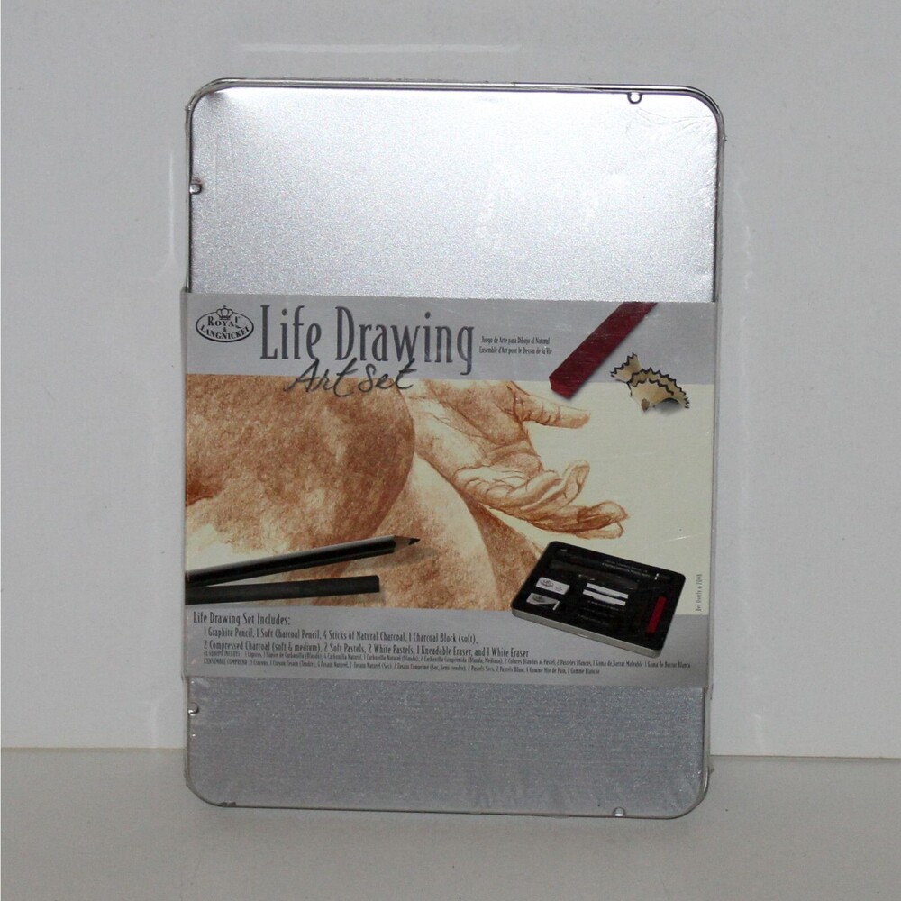 Royal Langnickel Medium Life Drawing Art Set box kit NEW sealed pastel charcoal